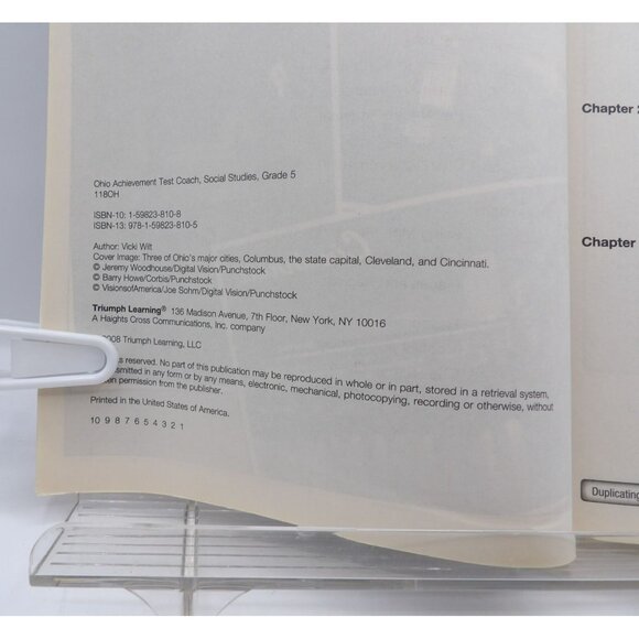 Ohio Achievement Test Coach Social Studies Grade 5 - Picture 5 of 6